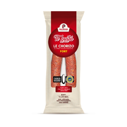 Chorizo Fort au Piment Rouge d'Espagne IGP Riojano PALACIOS