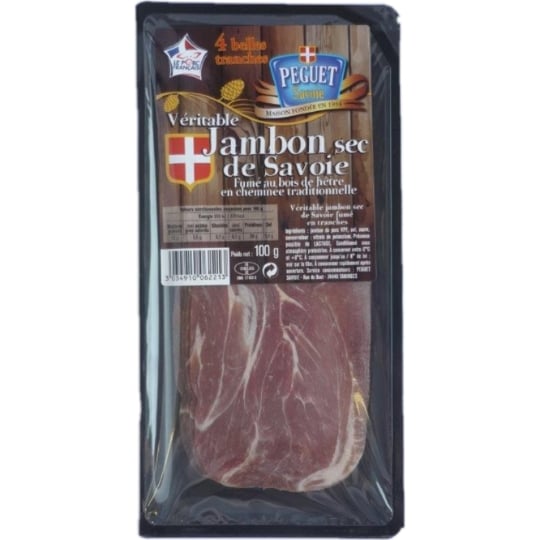 Jambon Sec de Savoie Fumé PEGUET SAVOIE