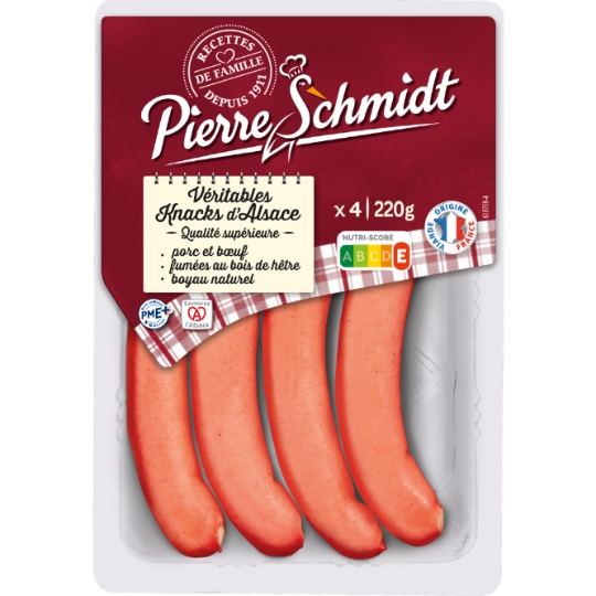 Saucisses Knacks d'Alsace PIERRE SCHMIDT
