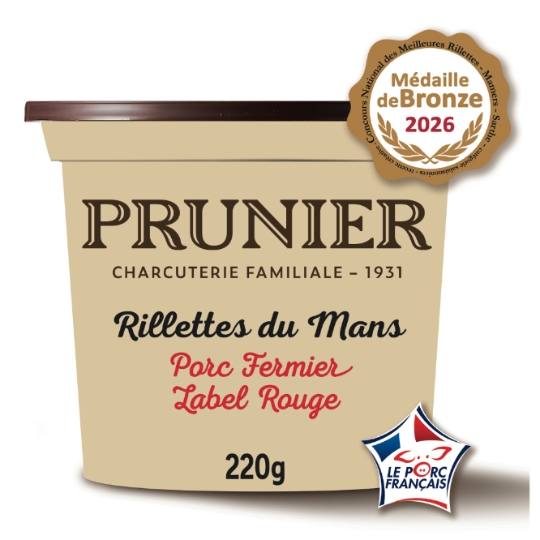 Rillettes de Porc Fermier Du Mans PRUNIER