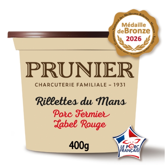 Rillettes de Porc Fermier du Mans PRUNIER