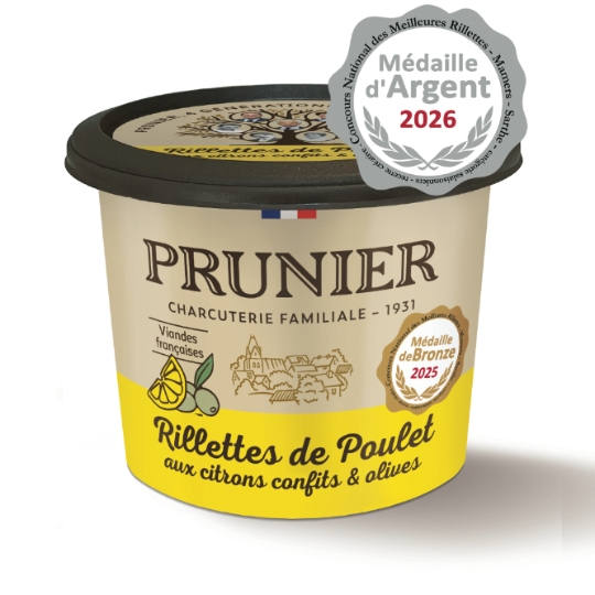 Rillettes de Poulet aux Citrons Confit et Olives PRUNIER