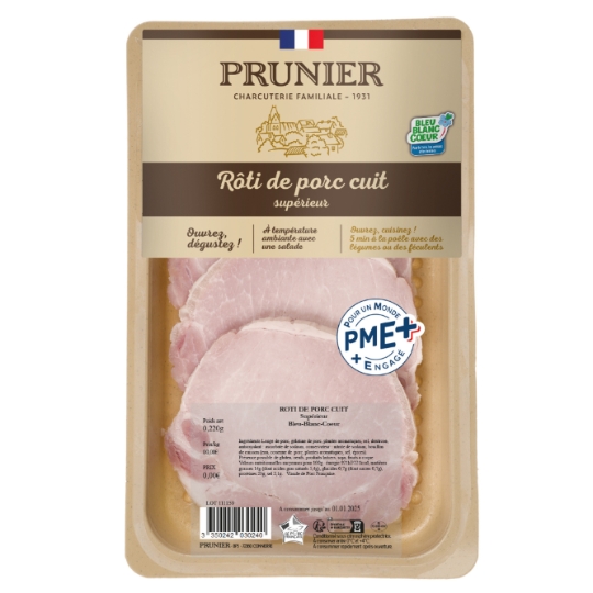 Rôti de porc cuit supérieure BBC PRUNIER