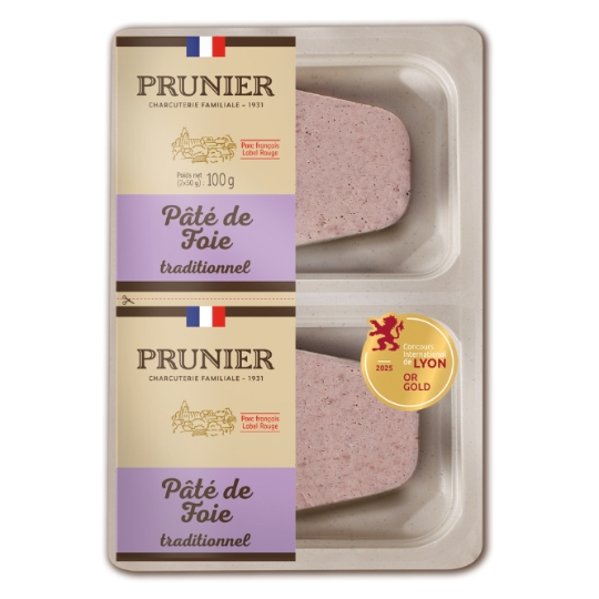 Pâté de Foie Traditionnel Porc Français Label Rouge PRUNIER