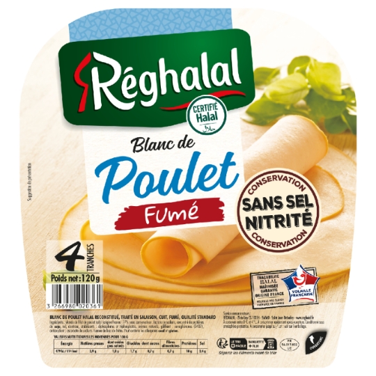 Blanc de Poulet Sans Nitrite Halal REGHALAL