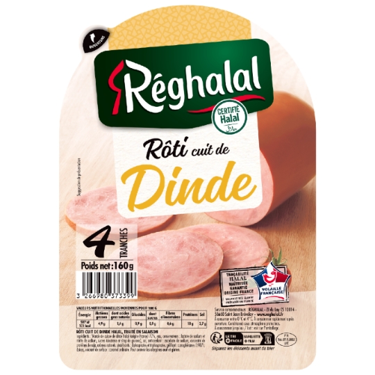 Rôti de dinde cuit halal REGHALAL