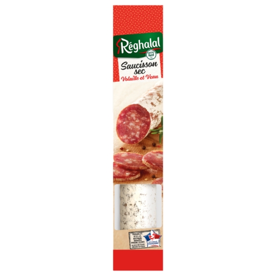 Saucisson Sec Volaille/Boeuf Halal REGHALAL