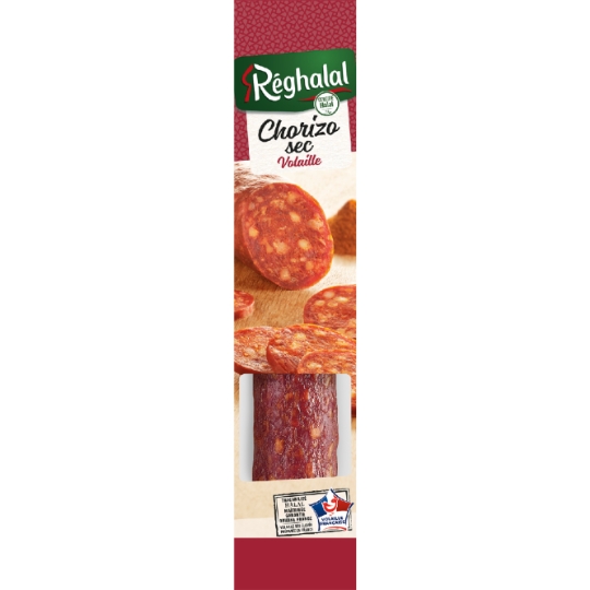 Chorizo sec de volaille et au veau halal REGHALAL