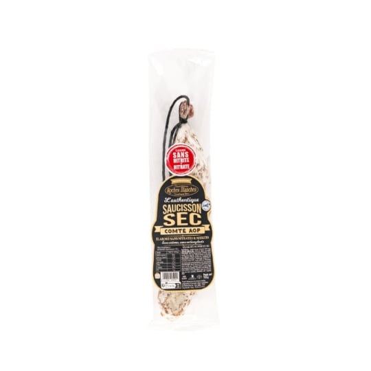 Saucisson Sec au Comté AOP sans nitrite et sans nitrate ROCHES BLANCHES