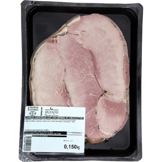 Jambon Cuit Supérieur Herbes Ciboulette SALFADIS