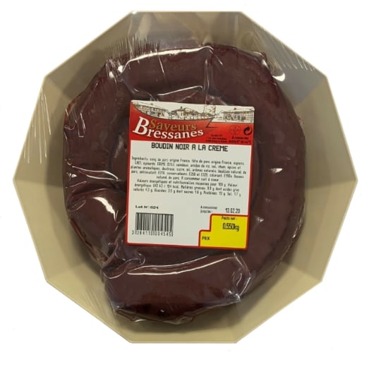 Boudin Noire À La Crème SAVEURS BRESSANES