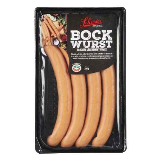Saucisses légèrement fumée SCHRODER