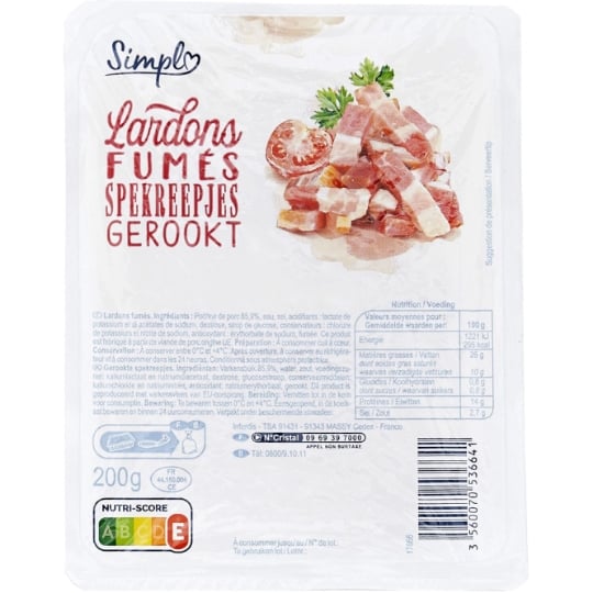 Lardons fumés SIMPL