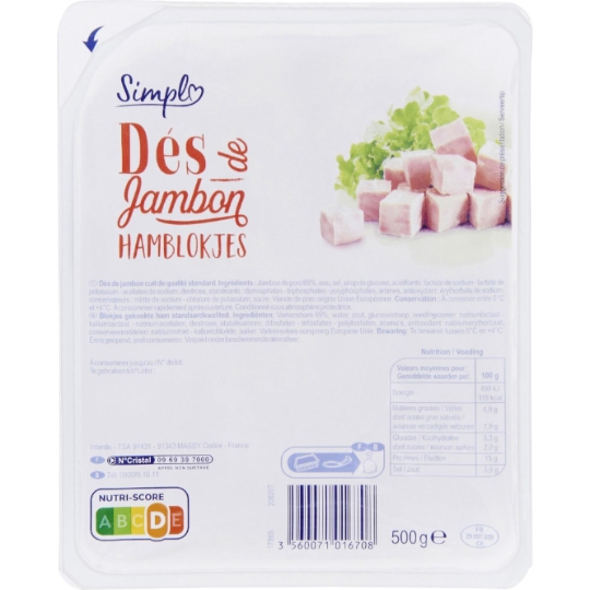 Dés de jambon SIMPL