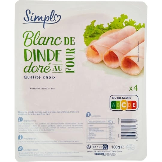 Blanc de Dinde Doré au Four SIMPL