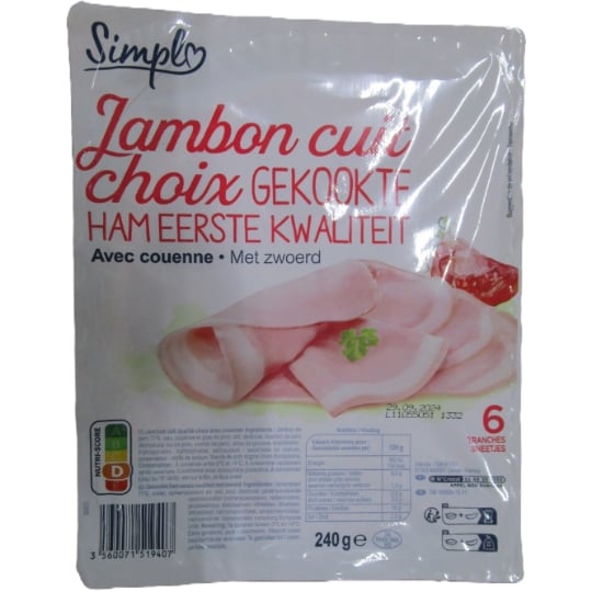 Jambon Choix Avec Couenne SIMPL