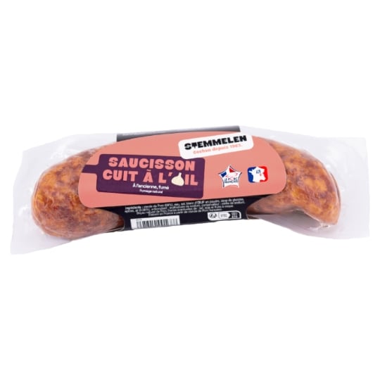 Saucisson Cuit à l'Ail Fumé STEMMELEN