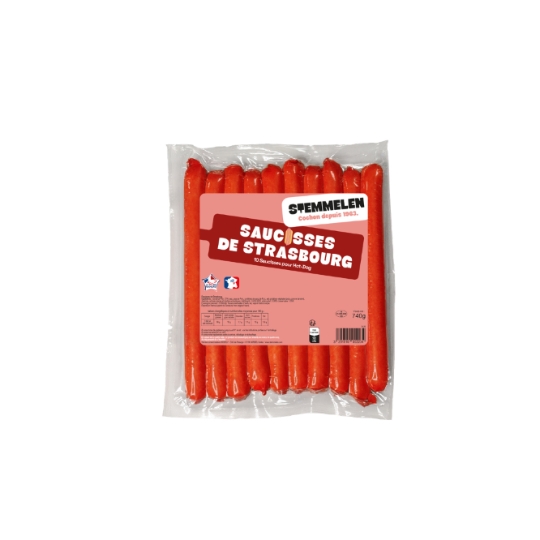 Saucisses de Strabourg Pour Hot-dog STEMMELEN
