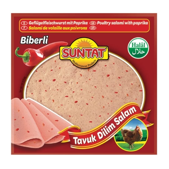 Salami de volaille  aux poivrons SUNTAT