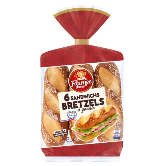 6 Brioch' Bretzel prédécoupés LA FOURNEE DOREE