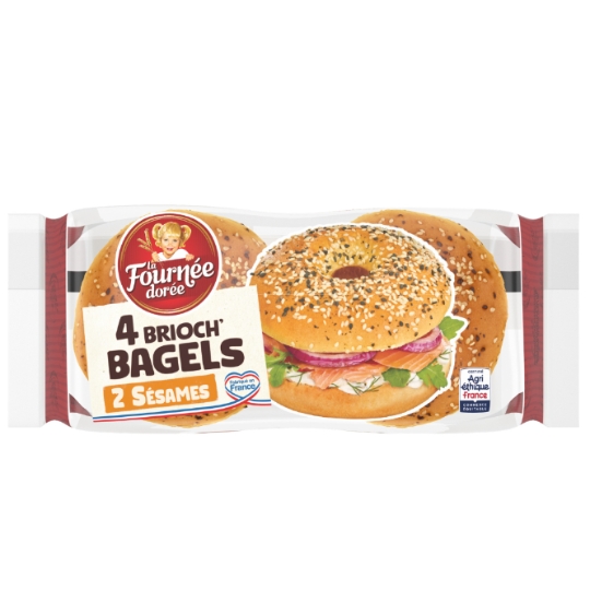 Brioches Bagels 2 Sésames LA FOURNEE DOREE