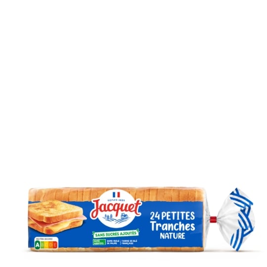 Pain de Mie Petites tranches Nature Sans sucres ajoutés JACQUET