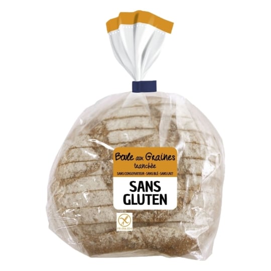 Pain Boule aux Graines Tranché Sans Gluten