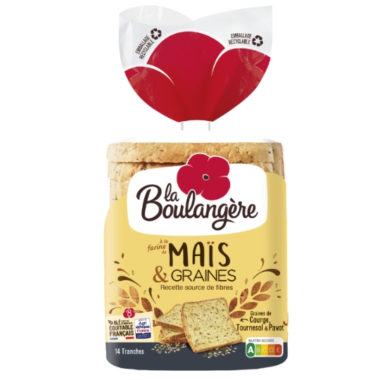 Pain de Mie Grandes Tranches Maïs et Graines LA BOULANGERE