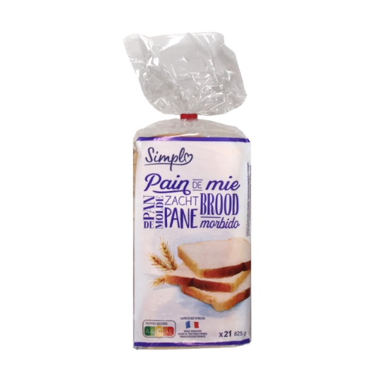 Pain de mie farine de blé française SIMPL