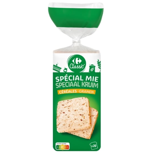 Pain de mie céréales CARREFOUR CLASSIC'