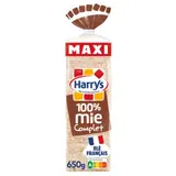 Pain de mie 100% mie complet sans croûte maxi format sans additifs HARRYS