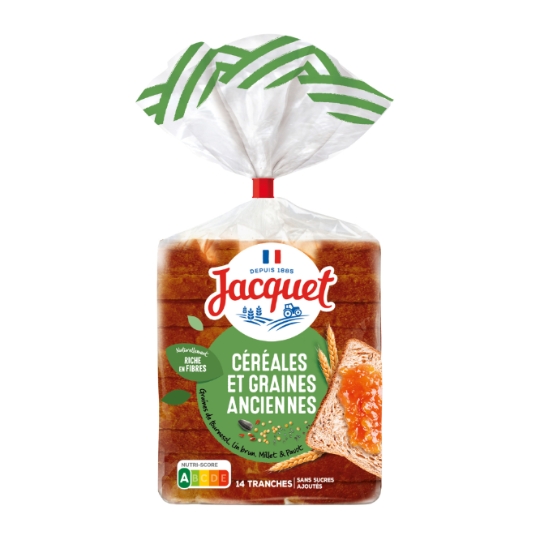 Pain de Mie Céréales et Graines Anciennes JACQUET