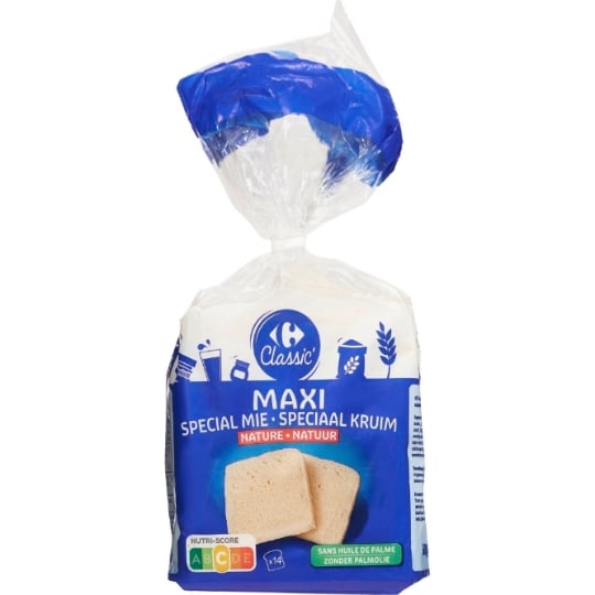 Pain de mie maxi nature CARREFOUR CLASSIC'