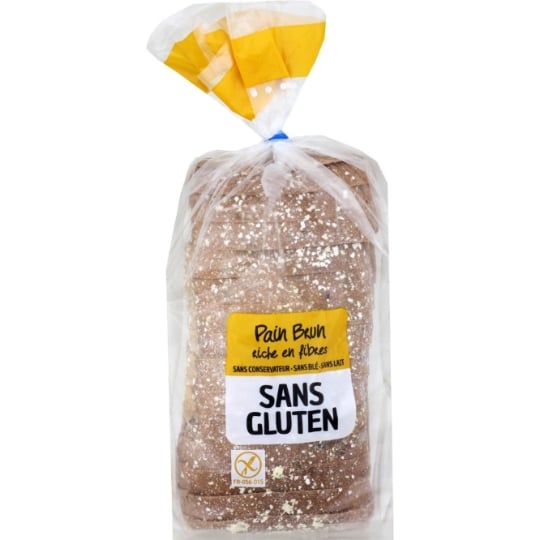 Pain Brun Tranché Sans Gluten