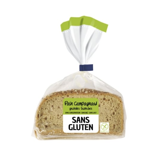 Pain de Campagne Sans Gluten Tranché