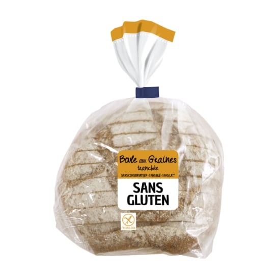 Pain Boule aux Graines Tranché Sans Gluten