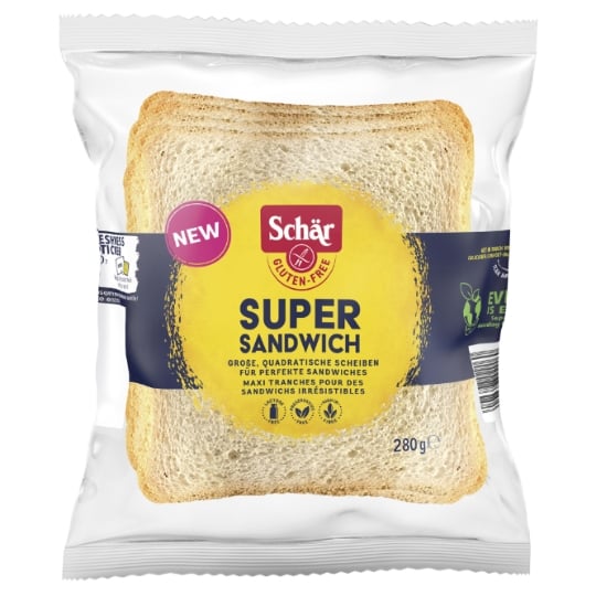 Pain de mie en tranches super sandwich sans gluten SCHAR