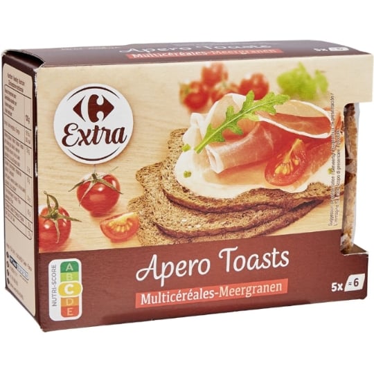 Toasts Fins Grillés Multicéréales CARREFOUR EXTRA