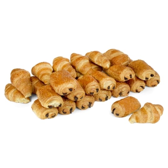 Assortiment Viennoiseries : 15 Croissants et 15 Pains au Chocolat