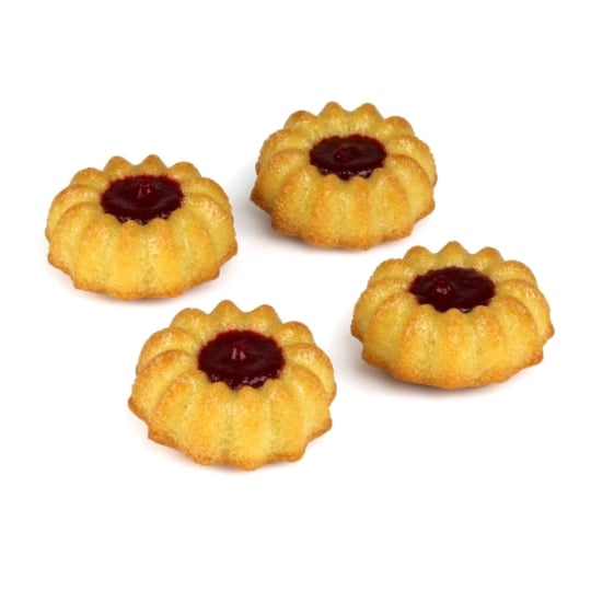 Mini Bundt cake fourré à la framboise