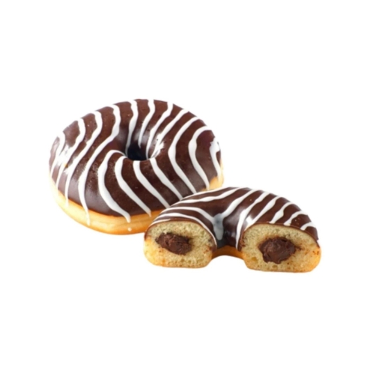 Donuts Zèbre Fourrés au Cacao