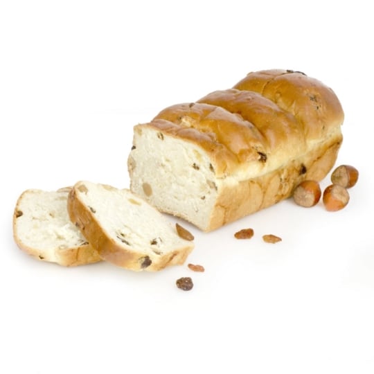 Pain de mie aux Noisettes et Raisins