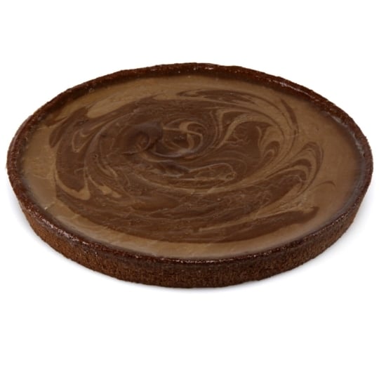 Tarte marbrée aux deux chocolats