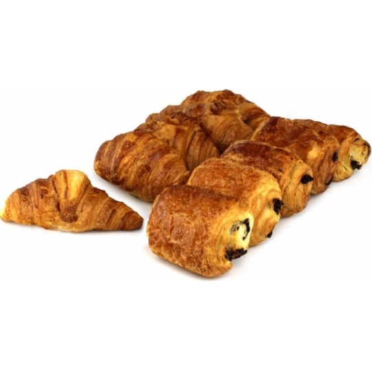 Assortiment Viennoiseries : 5 Croissants et 5 Pains au Chocolat Pur Beurre