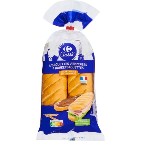 Baguettes viennoises CARREFOUR CLASSIC'