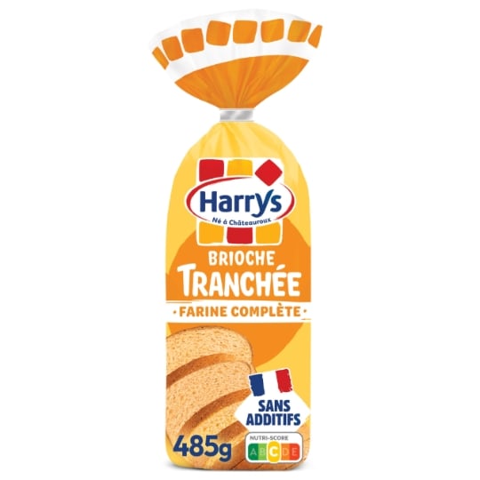 Brioche tranchée farine complète sans additifs HARRYS