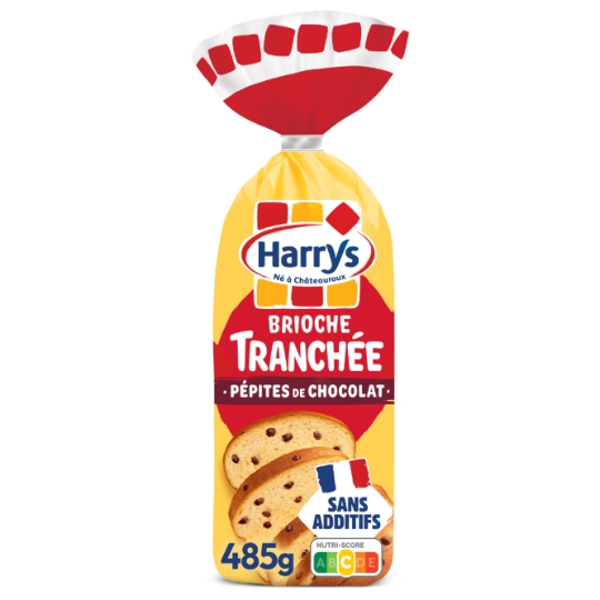 Brioche tranchée pépites de chocolat sans additifs HARRYS