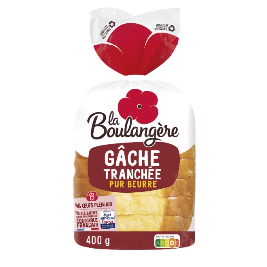 Gâche pur beurre/tranchée LA BOULANGERE