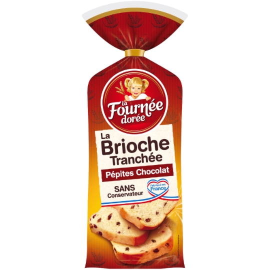 Brioche aux pépites de chocolat LA FOURNEE DOREE