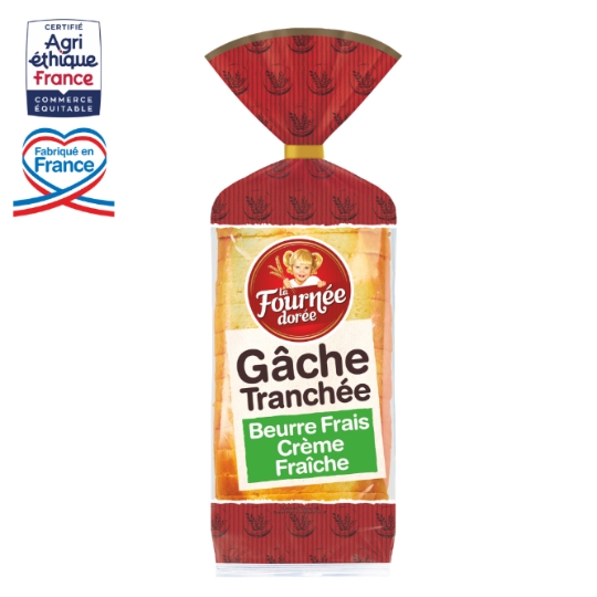Gâches beurre et crème, tranchée LA FOURNEE DOREE